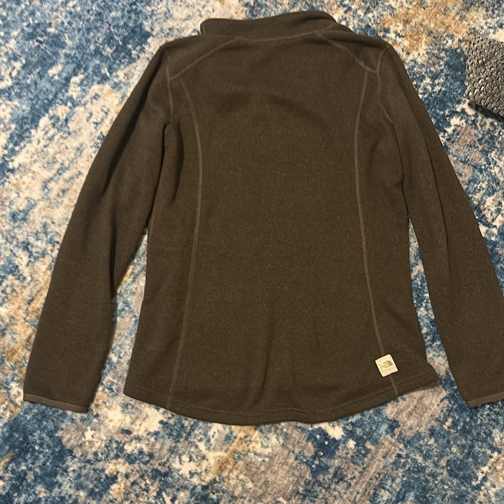North Face Brown Pullover Toggle Sweater Size Xl - image 6